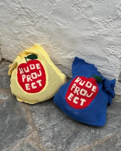 Apple Crochet Bag Blue