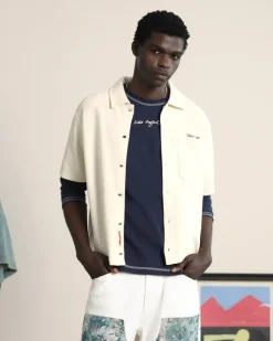 Camisa Marbella Waflle Blanco Crema