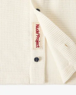 Camisa Marbella Waflle Blanco Crema