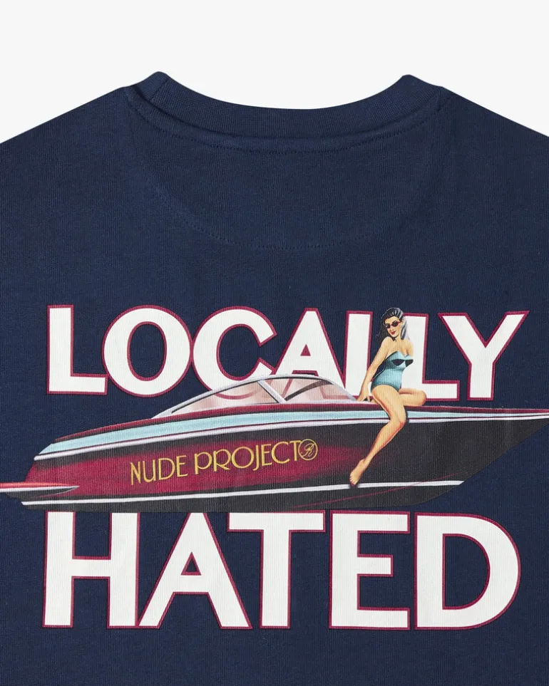 Camiseta Azul Marino Locally Hated