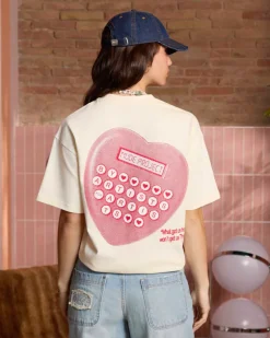 Camiseta Calculator Blanco Crema