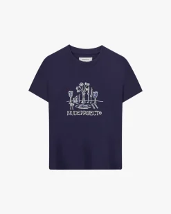 Camiseta Cena Azul Marino