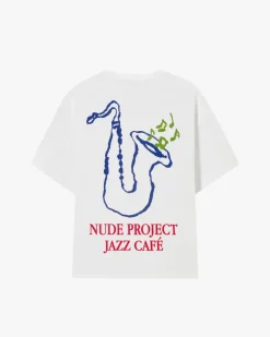 Camiseta Jazz Cafe Blanca