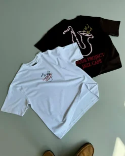Camiseta Jazz Cafe Blanca