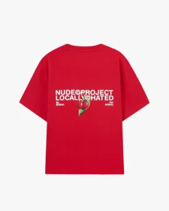Camiseta Locally Hated Cherry Roja