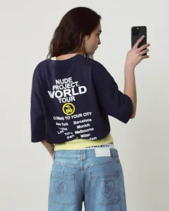 Camiseta Nude Tour Azul Marino