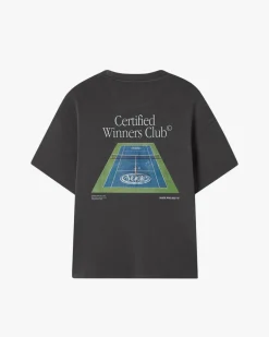 Camiseta Tennis Gris Oscuro