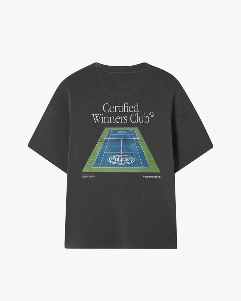 Camiseta Tennis Gris Oscuro