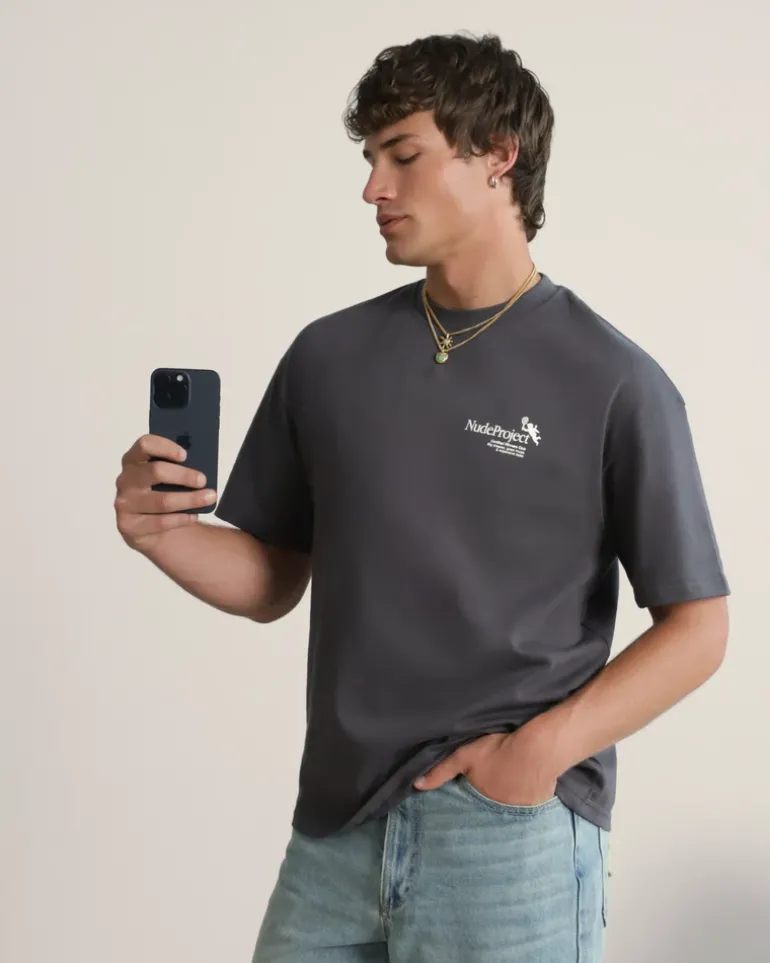 Camiseta Tennis Gris Oscuro
