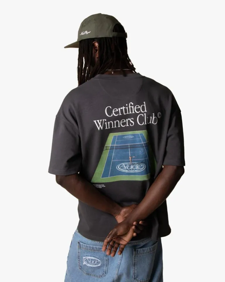 Camiseta Tennis Gris Oscuro