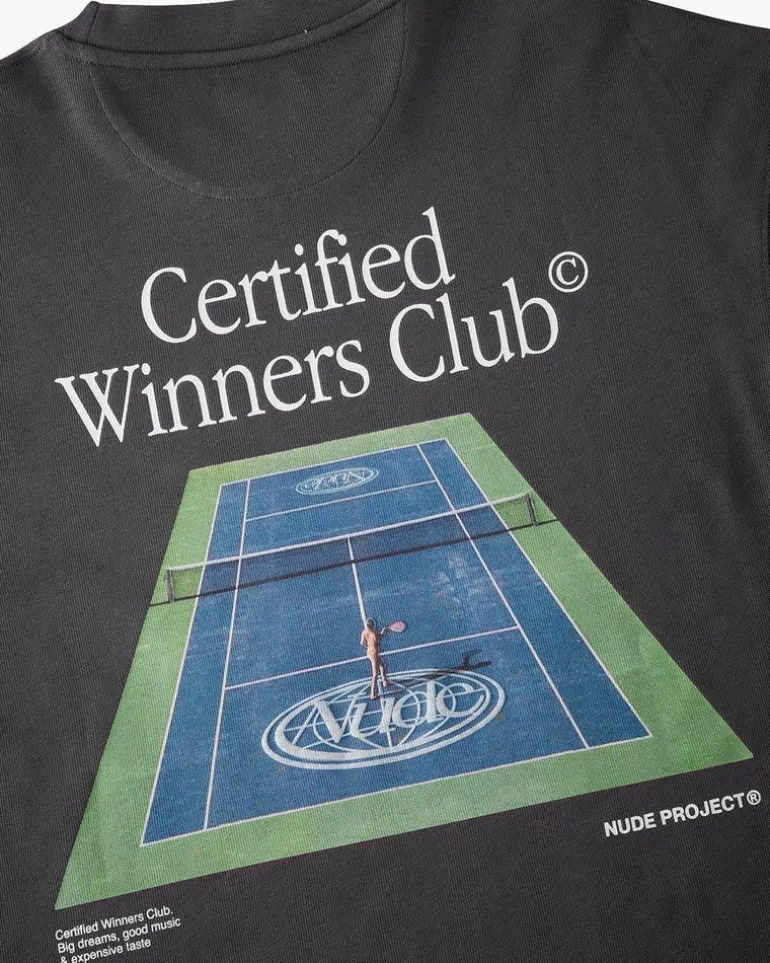 Camiseta Tennis Gris Oscuro