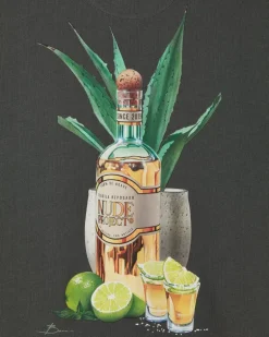 Camiseta Tequila Gris Oscuro