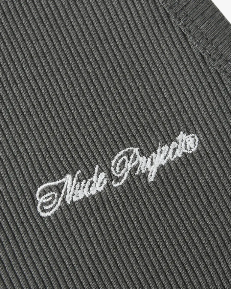 Camiseta Tirantes Ss24 Beige/Gris Oscuro