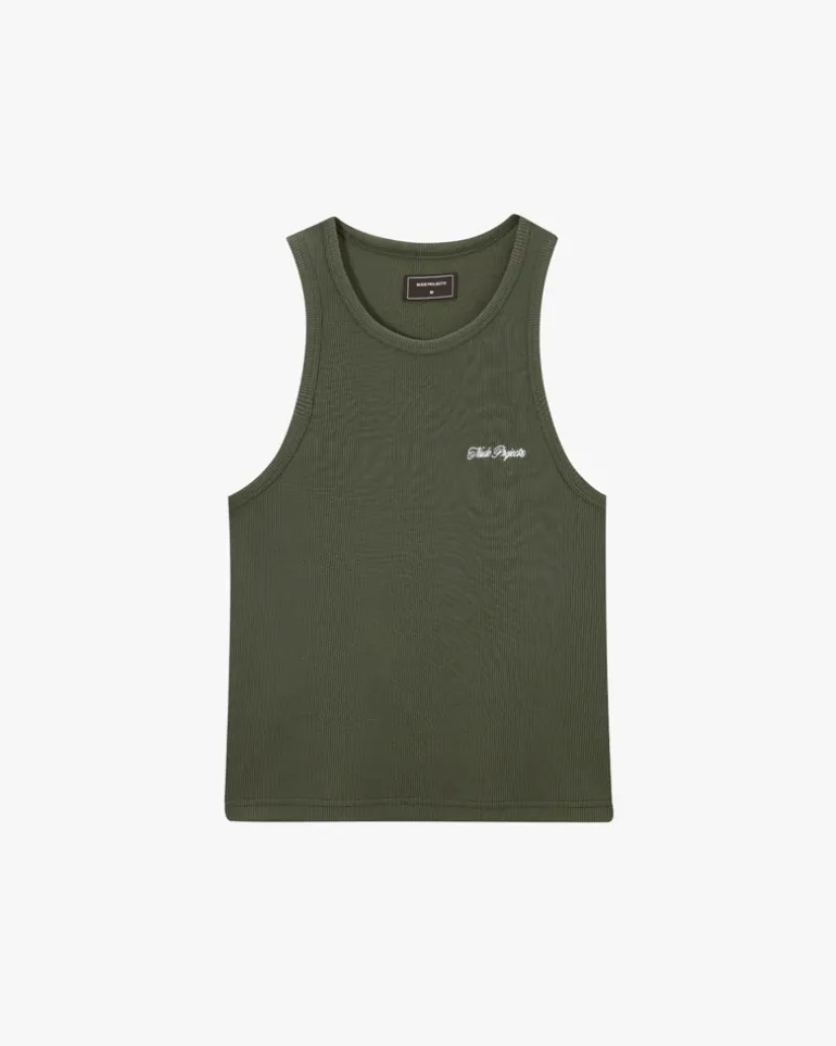 Camiseta Tirantes Ss24 Verde/Marrón