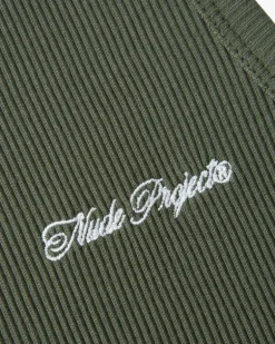 Camiseta Tirantes Ss24 Verde/Marrón