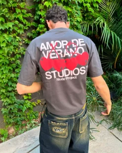 Camiseta Xoxo Gris Oscuro