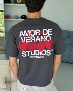 Camiseta Xoxo Gris Oscuro