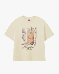 Camiseta Yeehaw Blanco Crema
