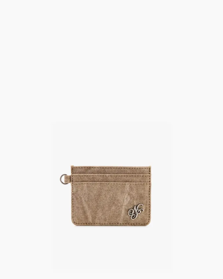 Canvas Cardholder Brown