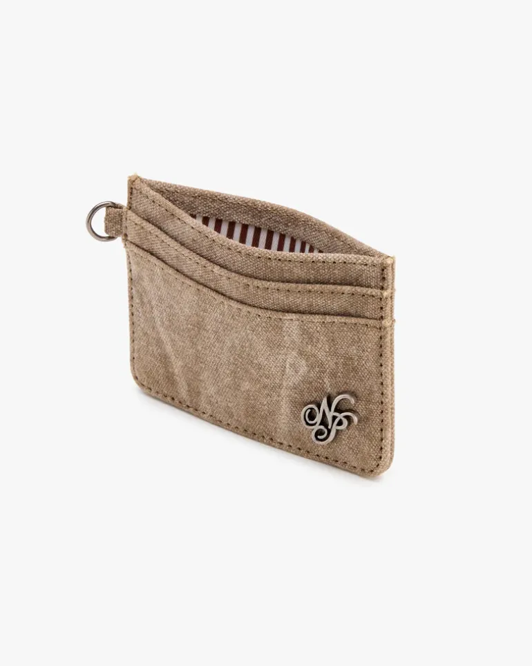 Canvas Cardholder Brown
