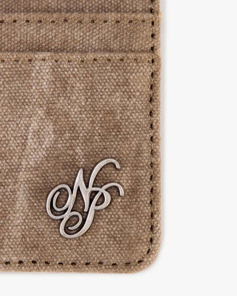Canvas Cardholder Brown