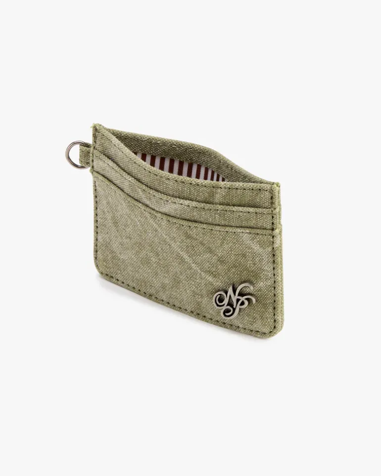 Canvas Cardholder Green