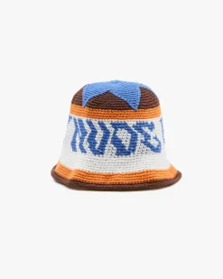 Crochet Bucket Brown