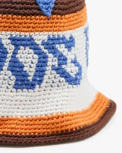 Crochet Bucket Brown