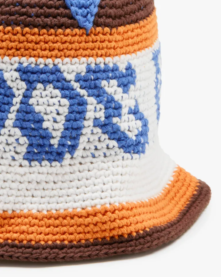 Crochet Bucket Brown