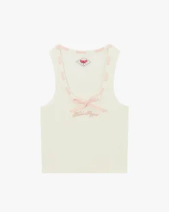 Cutie Bow Tank Top Pink