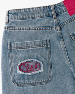 Face Denim Shorts