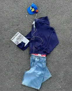 Face Denim Shorts