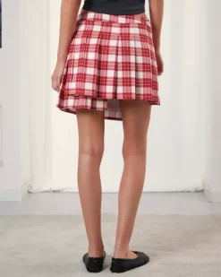 Falda Cuadros Roja