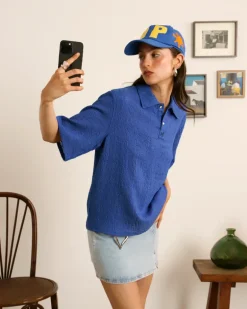 Half Polo Blue