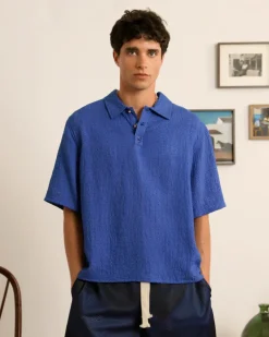 Half Polo Blue