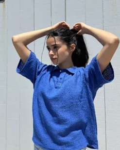 Half Polo Blue