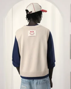 Jersey Apple Crew Vest Azul