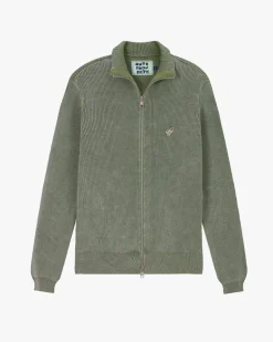 Jersey Shady Con Cremallera Verde