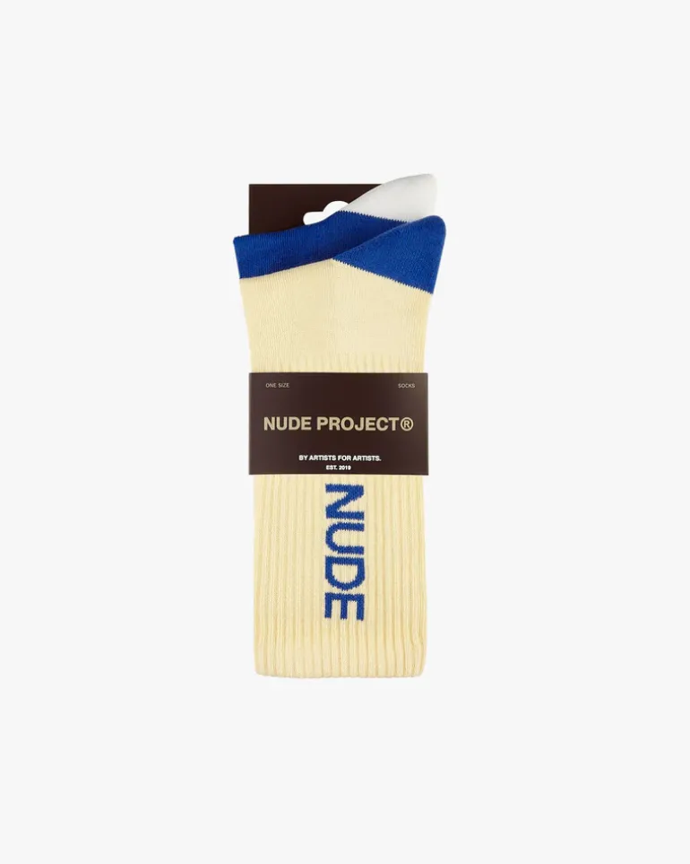 Logo Socks Blue/Yellow 2Xpack
