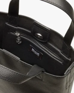 Minimal Leather Bag Black