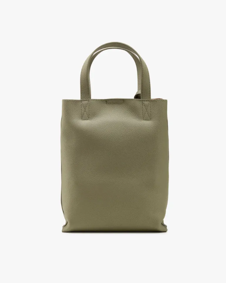 Minimal Leather Bag Olive