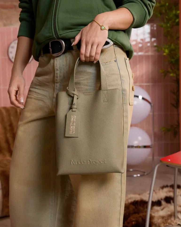 Minimal Leather Bag Olive