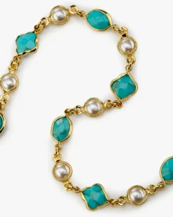 Palmas Necklace Blue