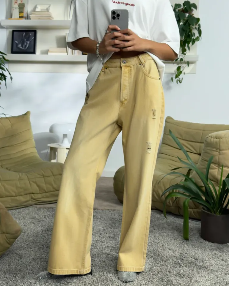 Pantalón Bootcut Amarillo
