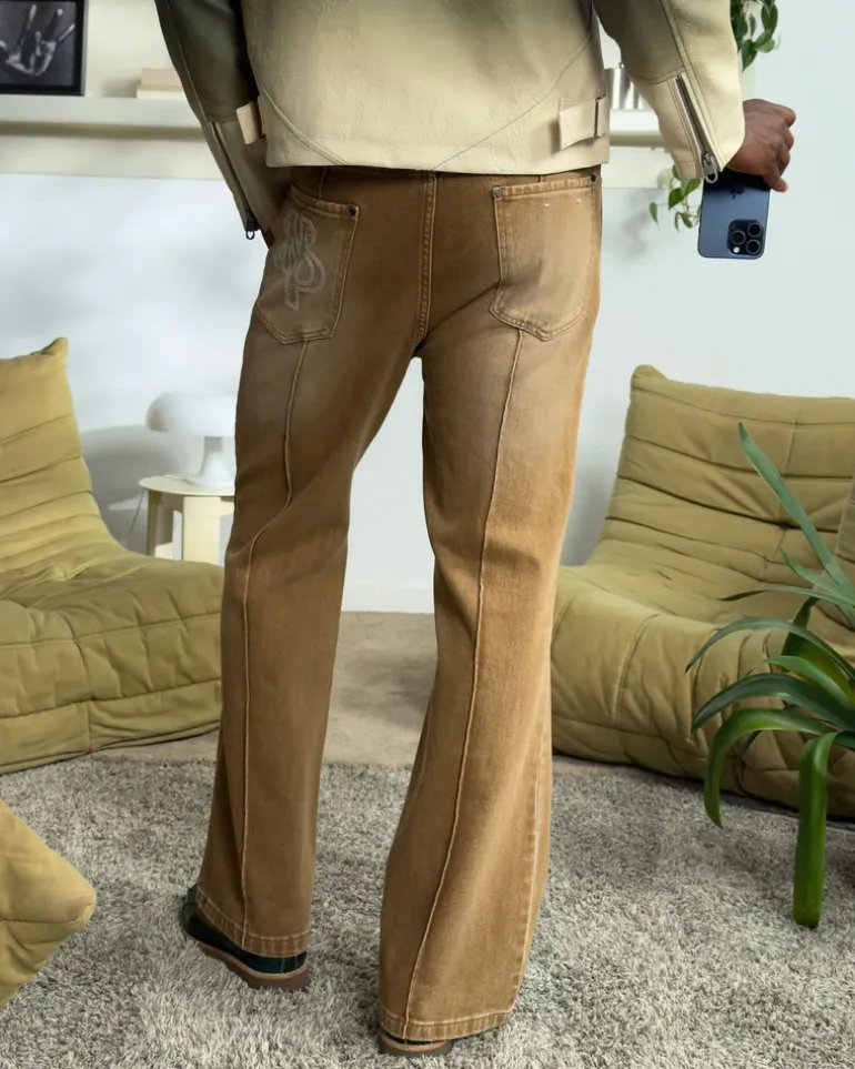 Pantalón Bootcut Marrón