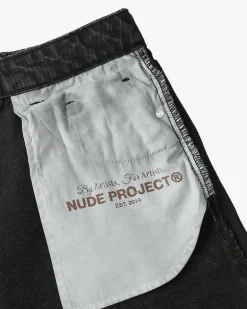 Pantalón Corto Baggy Negro Old Denim