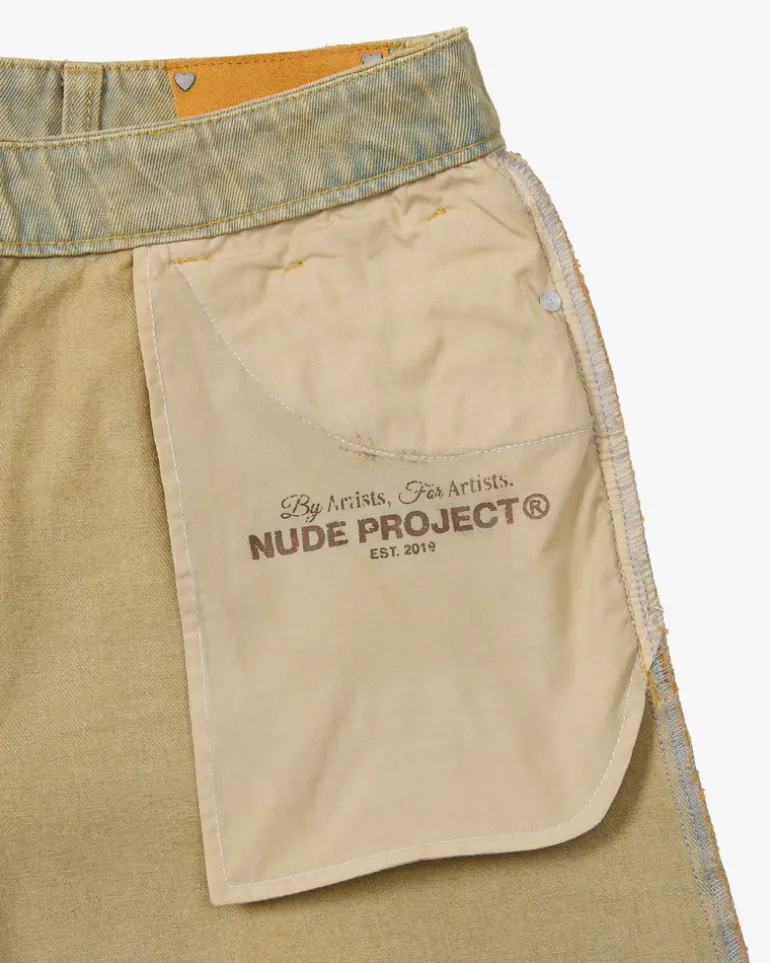 Pantalón Corto Baggy Sand Wash Old Denim