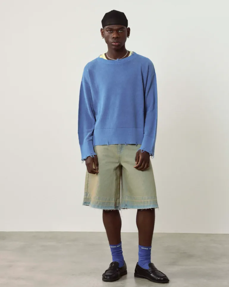 Pantalón Corto Baggy Sand Wash Old Denim