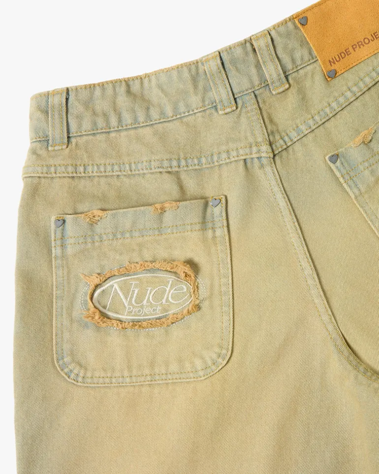 Pantalón Corto Baggy Sand Wash Old Denim