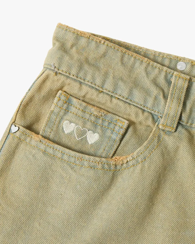 Pantalón Corto Baggy Sand Wash Old Denim